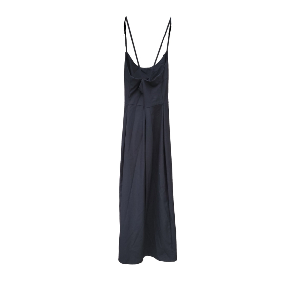 Zara Black Sheath Midi Dress Cross Strap Women's Small - Picture 9 of 13